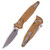 Microtech Socom Ram-Lok Folding Knife, M390MK Apocalyptic Aluminum Tan Frag