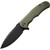 Praxis Linerlock Green G10 3FCP