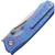 Rhino Button Lock Ti Blue NTB3