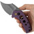 Wasp Button Lock Purple Ti
