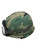 Canadian Armed Forces M1 Steel Helmet w/Woodland Cover & Googles