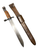 Pre WW1 Canadian Army Ross Rifle Bayonet W/ Leather Scabbard - Dated 1910