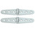 Whitecap Strap Hinge - CP/Brass - 6" x 1-1/8" - Pair