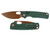 Vosteed Porcupine Button Top Liner Lock  14C28N - Copper Dune G10 Green