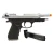 Zoraki Model 918-FF Semi-Automatic Front Firing Blank Pistol Chrome 9mm PAK