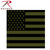 Rothco Subdued US Flag Bandana - Olive Drab / Black