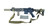 E&C 416D Airsoft AEG Rifle With GATE ASTER - USED