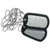 Stamped Civilian Dog Tag Set W/Silencers