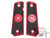 Angel Custom CNC Machined Tac-Glove "Zodiac" Grips for WE-Tech 1911 Series Airsoft Pistols - Pisces (Red)