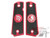 Angel Custom CNC Machined Tac-Glove "Zodiac" Grips for WE-Tech 1911 Series Airsoft Pistols - Virgo (Red)