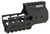 G&P MOTS 4" Keymod Cutout Rail System for G&P M4 / M16 Series Gas Blowback Airsoft Rifles - Black