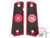 Angel Custom CNC Machined Tac-Glove "Zodiac" Grips for Tokyo Marui/KWA/Western Arms 1911 Series Airsoft Pistols - Red (Sign: Pisces)