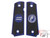 Angel Custom CNC Machined Tac-Glove "Zodiac" Grips for WE-Tech 1911 Series Airsoft Pistols - Navy Blue (Sign: Aquarius)