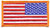 Rothco American Flag Patch - Hook Back - Reverse - Yellow Border