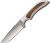 Anza JWK4FE Fixed Blade Elk Stag w/ Leather Sheath