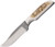 Anza LBKFE Fixed Blade Elk Handle w/ Leather Sheath