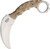 Bark River 12113NC Ghost II Karambit - Antique Canvas Micarta