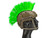 The Tacti-Cool Helmet Mohawk by Matrix - Green