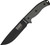 ESEE 6P-B Black Plain Edge Blade, Black Molded Sheath