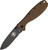 ESEE BRKR1CBB Zancudo Framlock Black Blade - Brown Handle