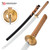 Sokojikara T10 Samurai Sword with Brown Wrap and Black Scabbard