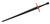 Rawlings Synthetic Sparring Bastard Sword, Black & Red PR9441