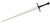 Rawlings Synthetic Sparring Bastard Sword, White & Black PR9040