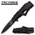 Tac Force 763BK Black Partially Serrated Assisted