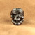 Schmuckatelli Co. One-Eyed Jack Skull Bead Matte Hematite