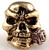 Schmuckatelli Co. Rose Skull 2-Tone Antique Gold/Rose Gold