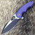 WE Knife 605B Flipper Blackwash S35VN Titanium Framelock- Blue