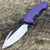 WE Knife 605G Flipper Satin S35VN Titanium Framelock- Blue