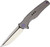 WE Knife 601BSPL Black Line S35VN Titanium Framelock, Grey
