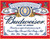 Tin Sign 0979 Budweiser Label