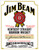 Tin Sign 1061 Jim Beam - White Label