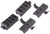 ARC / ACH / Bump Type Helmet Rail Mount Set - Black