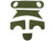 Emerson Hook and Loop  Adhesive Strips for PJ Type Bump Helmets - OD Green
