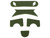 Emerson Loop Adhesive Strips for BJ Type Bump Helmets - OD Green