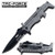 Tac Force TF767GY Grey Partially Serrated