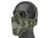 Matrix Iron Face Carbon Steel Mesh "Striker V1" Lower Half Mask - Woodland Camo (Two Strap Model)