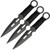 Three Piece Throwing Knife Set Wrapped Handle