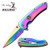 Elk Ridge ERA005RB Assisted Open Folder - Rainbow