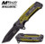 MTech A857GN Tanto Green Aluminum Handle Assisted