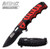 MTech A918RD Tactical Folder Assisted Open- Red