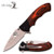 Elk Ridge ER566SPW Wood Handle, Satin Blade