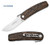 Fox Italy FX-R10 Rhino N690, Ziricote Wood Folding Knife