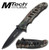 MTech 376 Brown Camo Folder Partially Serrated