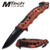 MTech 723RC Orange Red Camo Tactical Folder