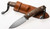 Lion Steel M1 Walnut Wood Handle, M390 w/ Leather Sheath