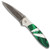 Santa Fe Stoneworks Kershaw Leek Damascus - Malachite/MOP